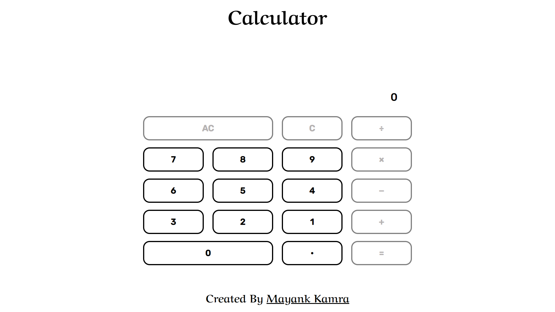 Simple Calculator